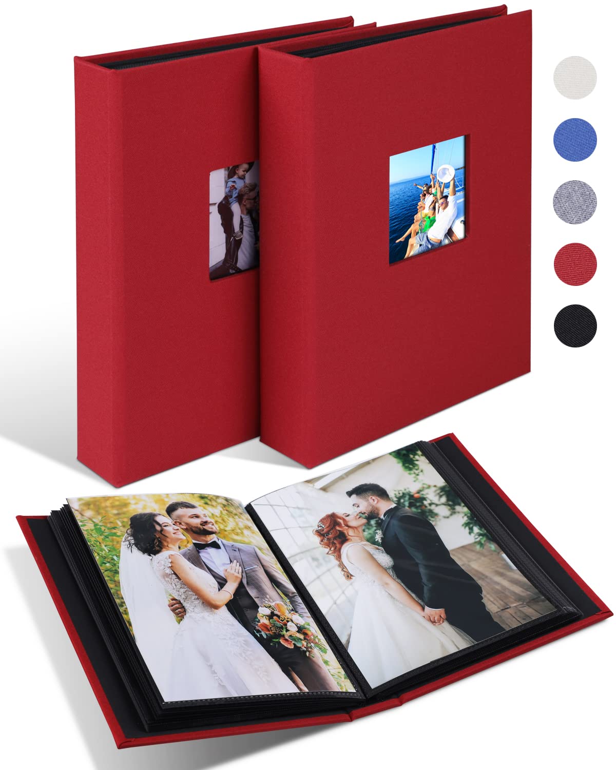 Amazon.com: NESCL Small Photo Album 5x7 2 Pack Each Holds 56